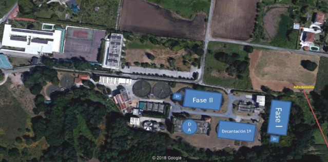 Fases del proyecto de ampliación de la EDAR de A Silvouta