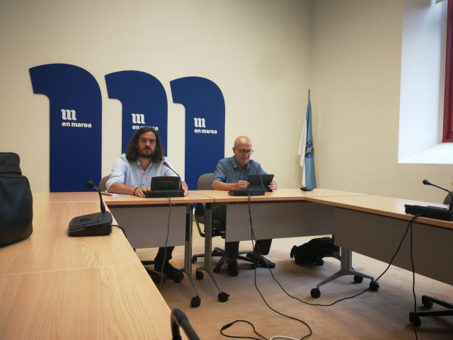 Rueda de prensa de Antón Sánchez y Pancho Casal en el Parlamento
