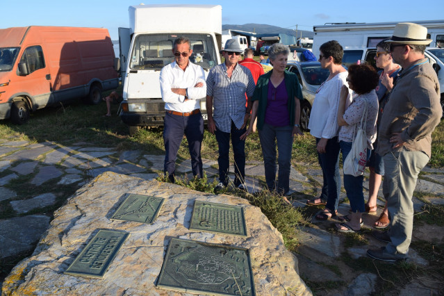 Lídia Senra en el castro de Benquerencia, en Barreiros (Lugo)