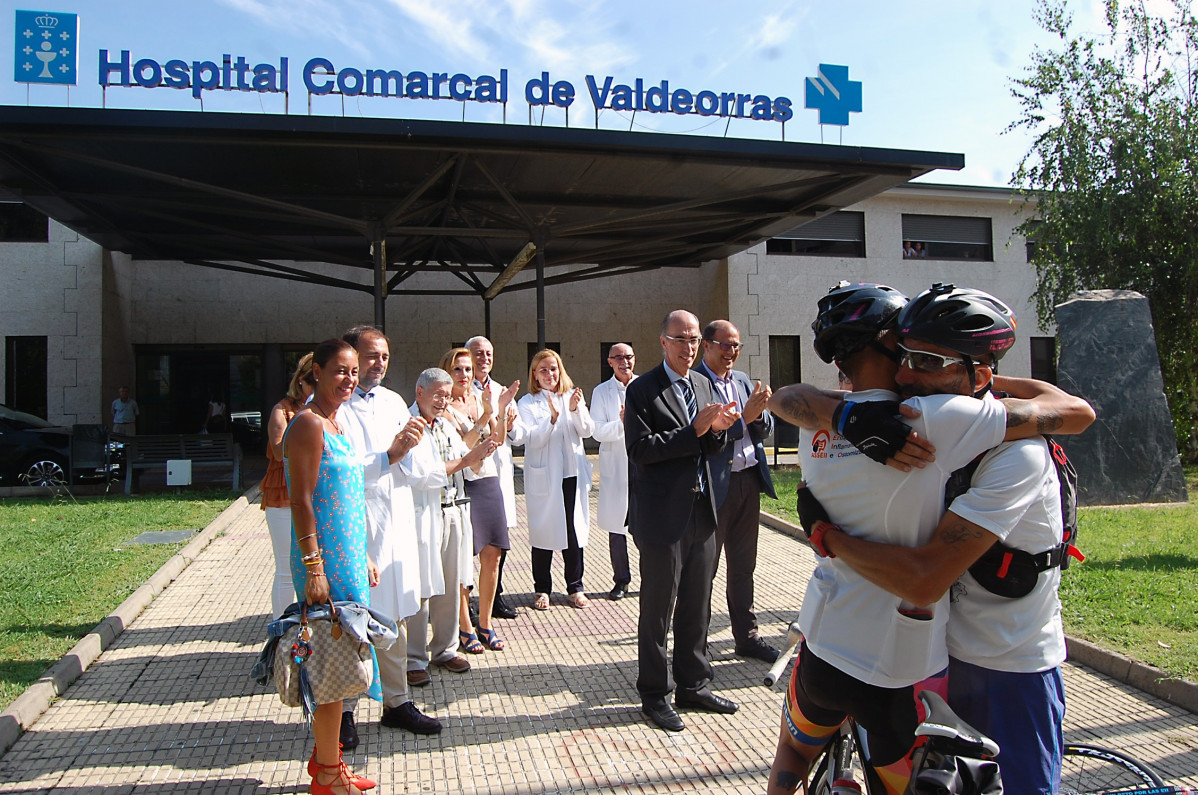 Víctor Loira en el Hospital Comarcal de Valdeorras