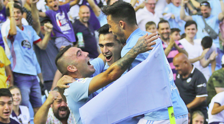 ASPAS MAXI GOMEZ CELEBRAN GOL CELTA