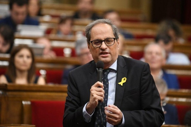 ​El Parlament de Cataluña retira el acta a Torra después del apoyo del Supremo a la JEC