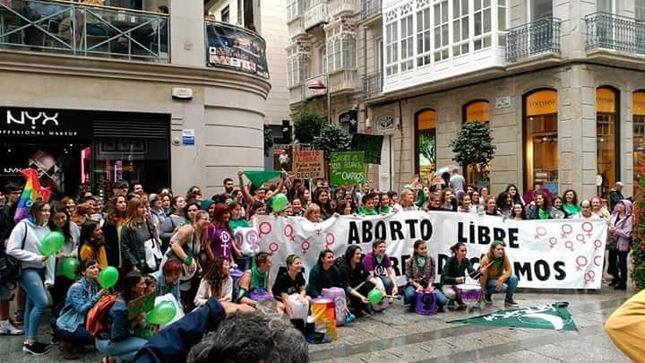 Concentracion galicia apoyo aborto argentina