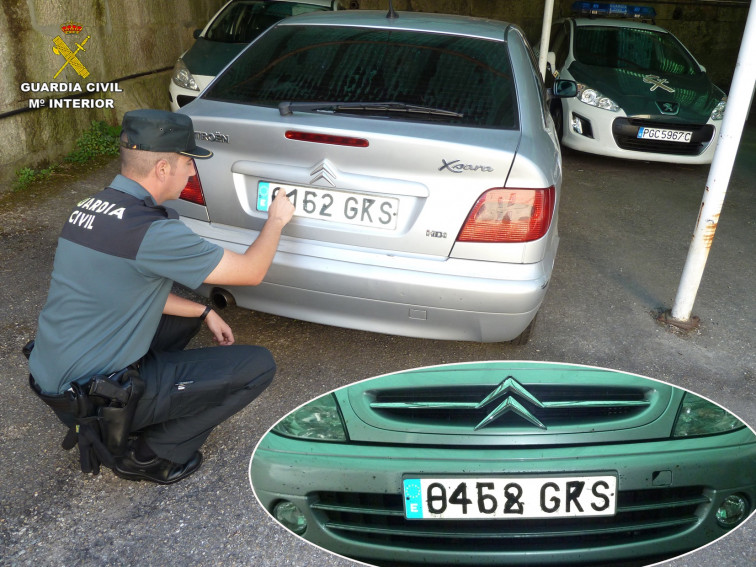 Alteraron su matrícula para hacer pillaje en las casas reventadas en Tui