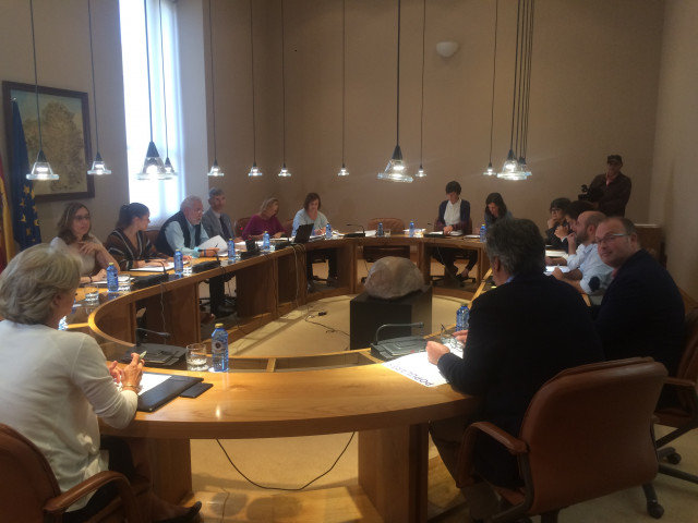 Reunión de la Xunta de Portavoces en el Parlamento gallego