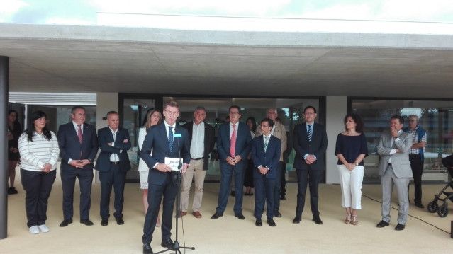 Acto con Feijóo en Lugo sobre los terrenos de la antigua residencia