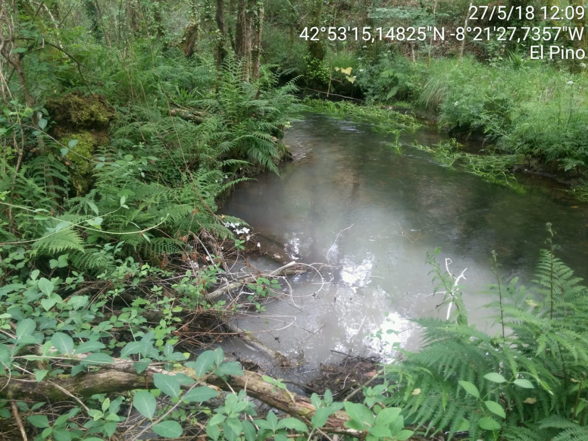 Vertidos contaminantes a un afluente del ru00edo Ulla   Minera de Touro