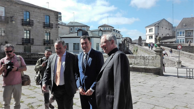 Visita del conselleiro de Cultura, Román Rodríguez
