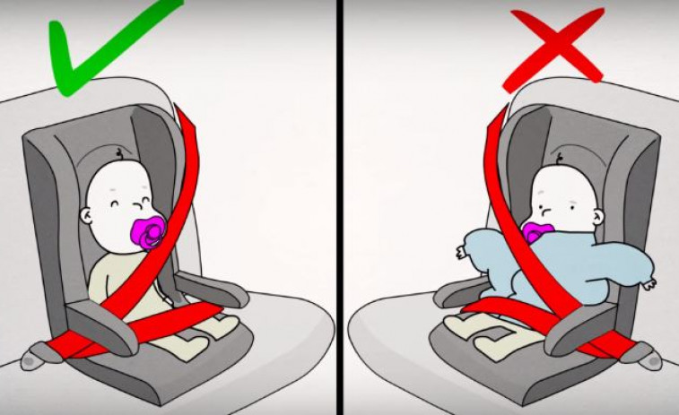 Así tienes que llevar a tu hijo en el coche para que vaya seguro (VÍDEO)