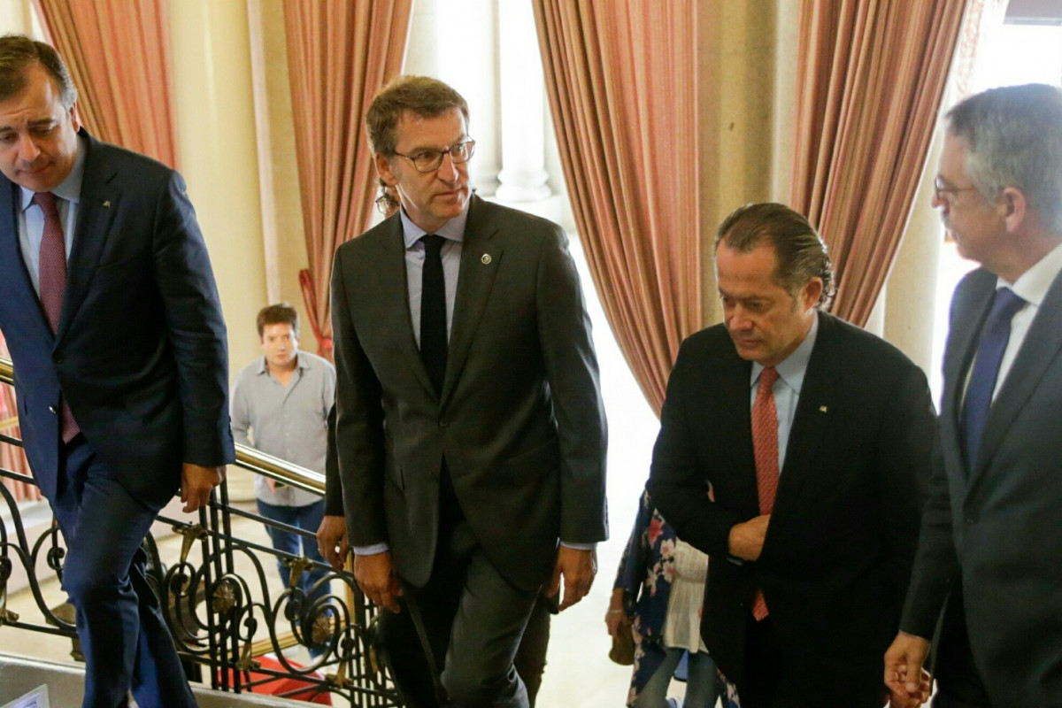 Núñez Feijóo y Juan Carlos Escotet