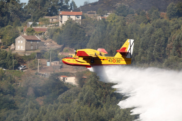 El incendio forestal de Mondariz (Pontevedra)