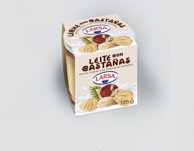 Postre 'Leite con castañas'