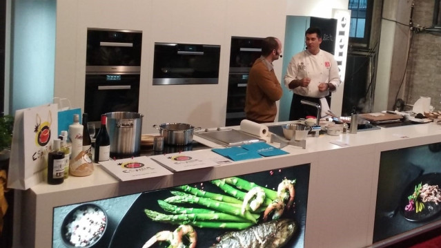 Expositor de la Xunta en el festival 'Kulinart' de Frankfurt