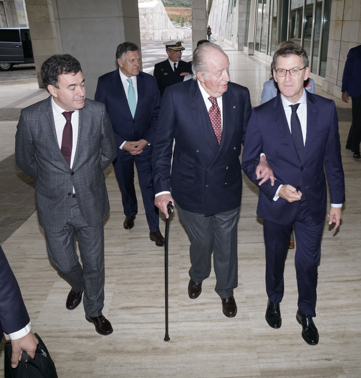 El Rey Juan Carlos y la infanta Elena presentan dos eventos de vela en Galicia