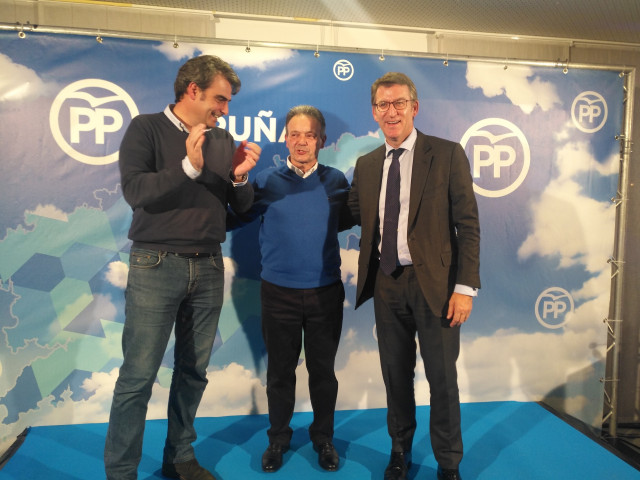 Feijóo en la presentación de Germán Castrillón como candidato en Narón