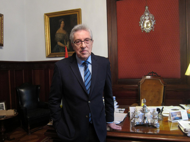 El presidente del TSXG, Miguel Ángel Cadenas, en una entrevista