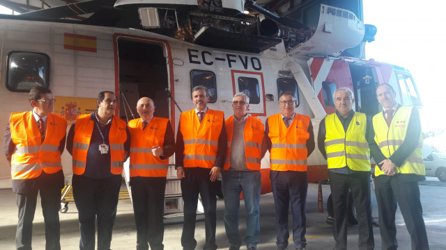 Visita del director del Sasemar a las instalaciones en Galicia