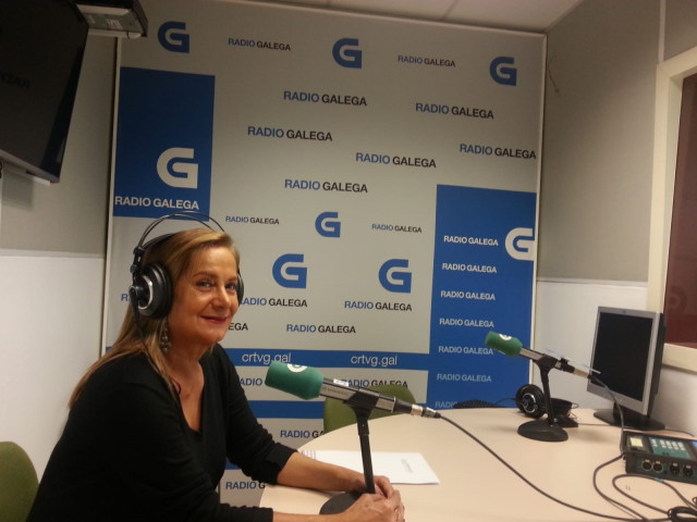La presidenta de la Diputación de Pontevedra, Carmela Silva, en la Radio Galega