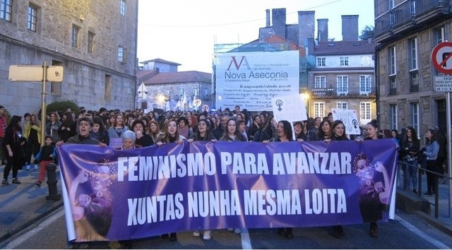Marcha en Santiago contra la violencia machista