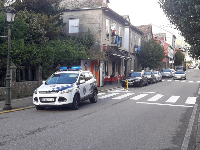 Punto donde se produjo la detención por parte de la Policía Local de Gondomar.