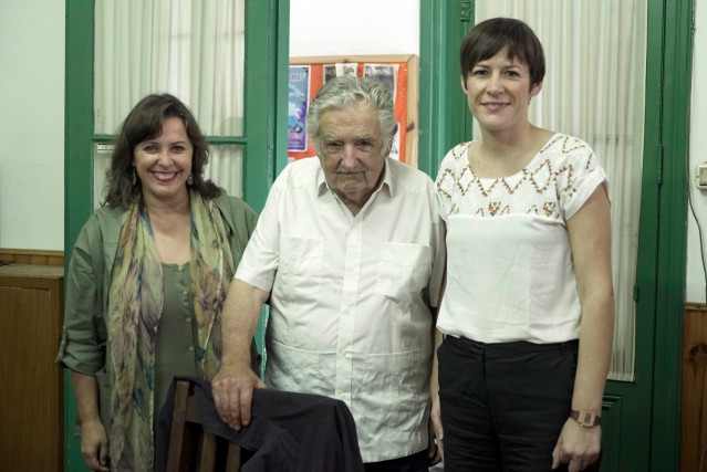 Ana Miranda, Mujica y Ana Pontón en Uruguay