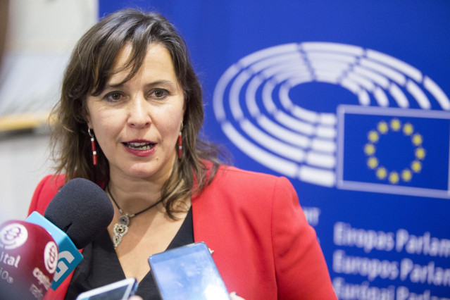 Ana Miranda MEP en el Parlamento Europeo, Bruselas, 28 de febrero 2018