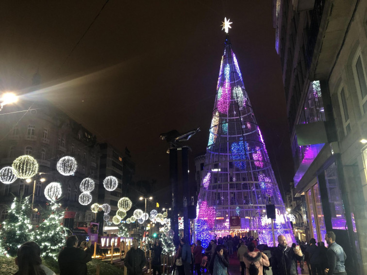 Caballero tenía razón, las luces de Navidad llenan los hoteles de Vigo