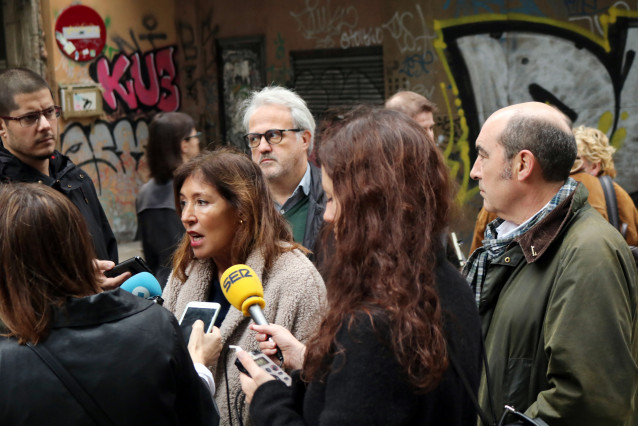 Beatriz Mato en rueda de prensa sobre pintadas en A Coruña