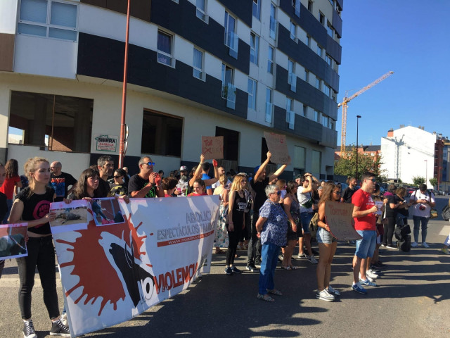 Imagen de la protesta celebrada en Sarria