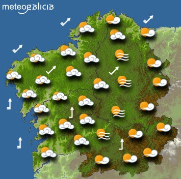 Predicciones para el martes 11 de diciembre en Galicia.