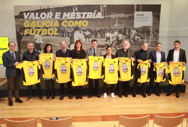 Presentación de la exposición sobre fútbol en la Cidade da Cultura