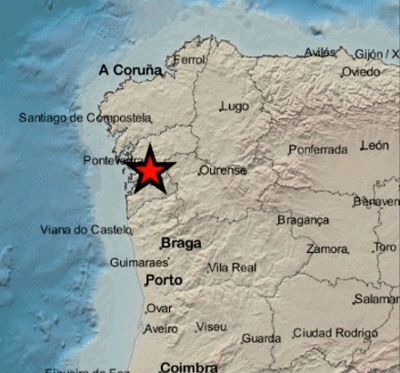 Terremoto en Ponte Caldelas