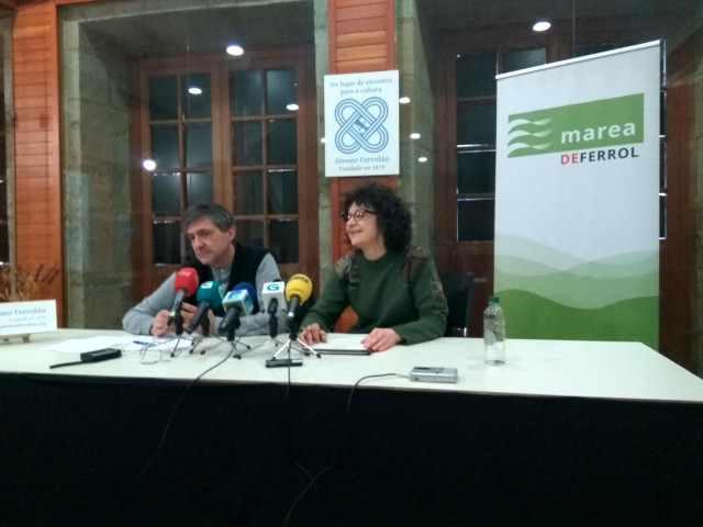 Rueda de prensa de Marea Ferrol.