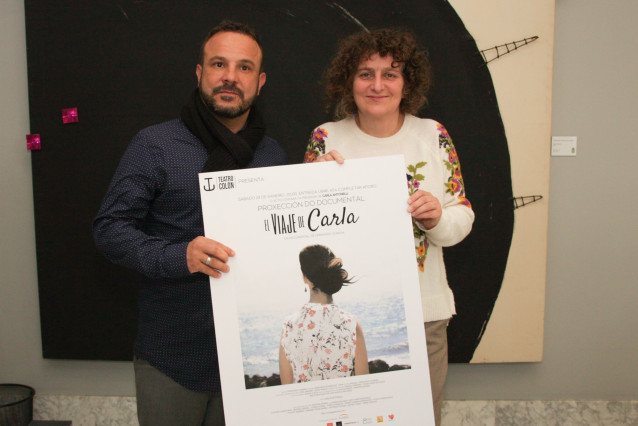 Goretti Sanmartín en la presentación de 'El viaje de Carla'