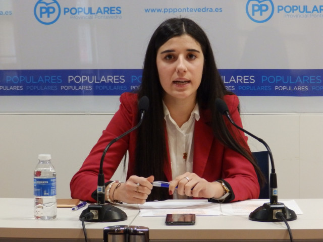 La presidenta de Nuevas Generaciones del Partido Popular de Pontevedra.