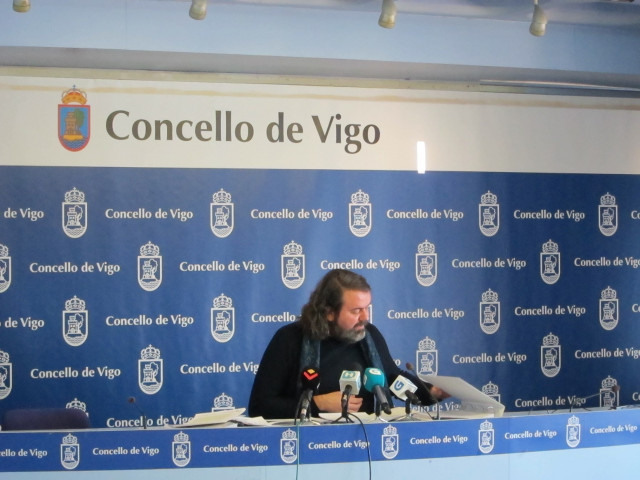 Rubén Pérez Correa este lunes en el Ayuntamiento de Vigo.