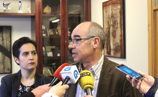 Reunión Francisco Jorquera y Avia Veira con rector UDC