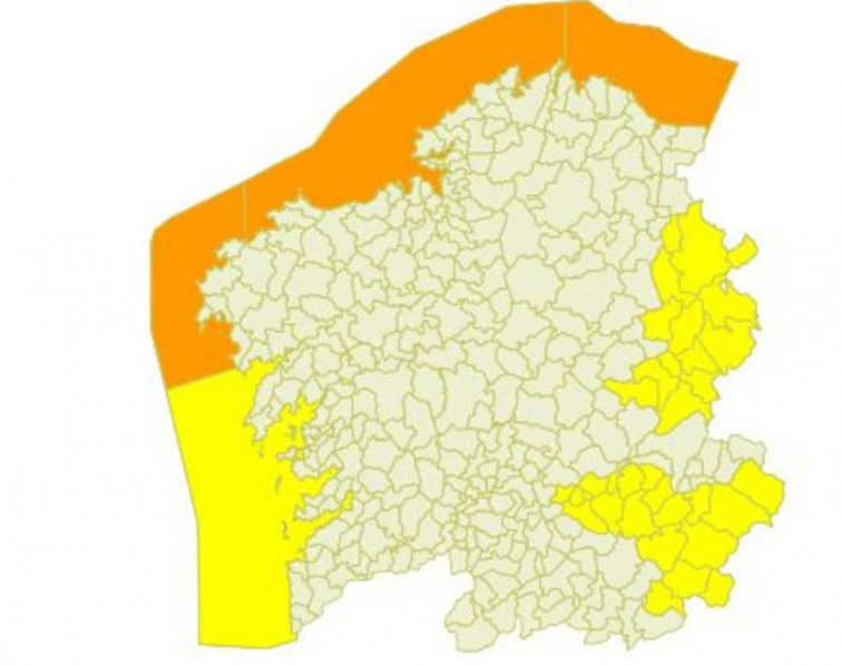 Aviso amarillo en varias zonas del interior por nieve