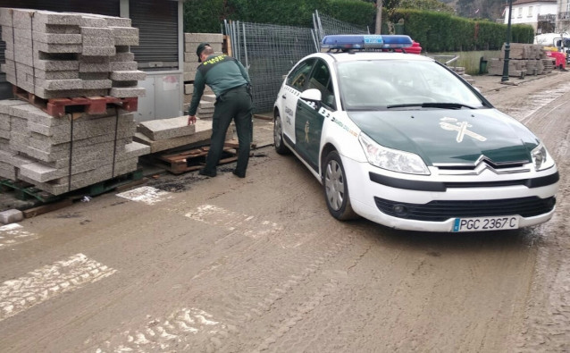 Robo de piedra de una obra pública en Gondomar.