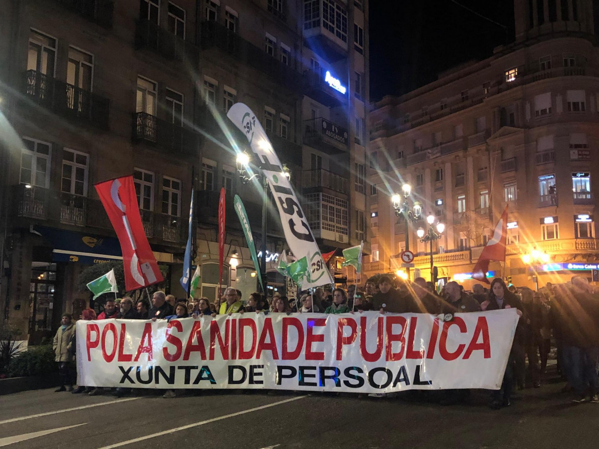 Manifestación en vigo por la sanidad pública