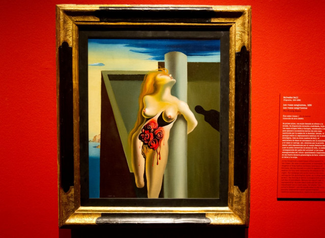 El lienzo 'Les Roses Sanglantes', de Salvador Dalí, una de las obras que compusi