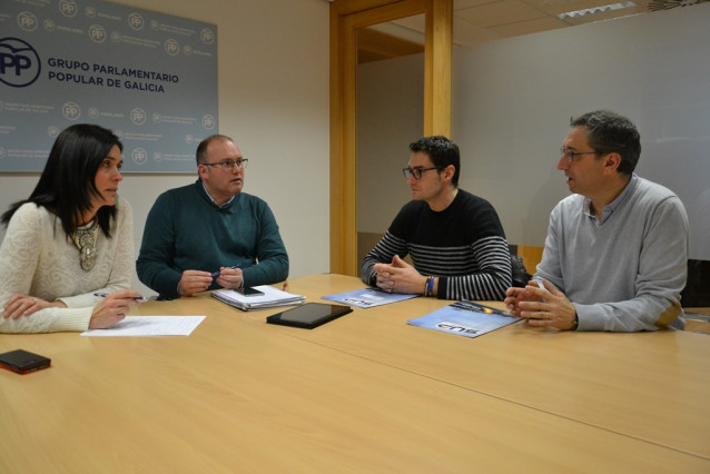 Reunión de Miguel Tellado y Paula Prado con representantes del Sindicato Unifica