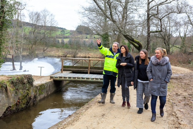 Visita de la conselleira de Medio Ambiente a Boimorto