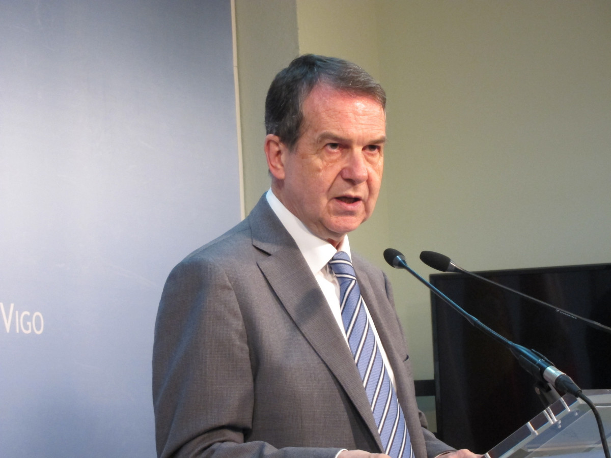 Abel Caballero, En La Sala De Prensa De La Alcaldía De Vigo