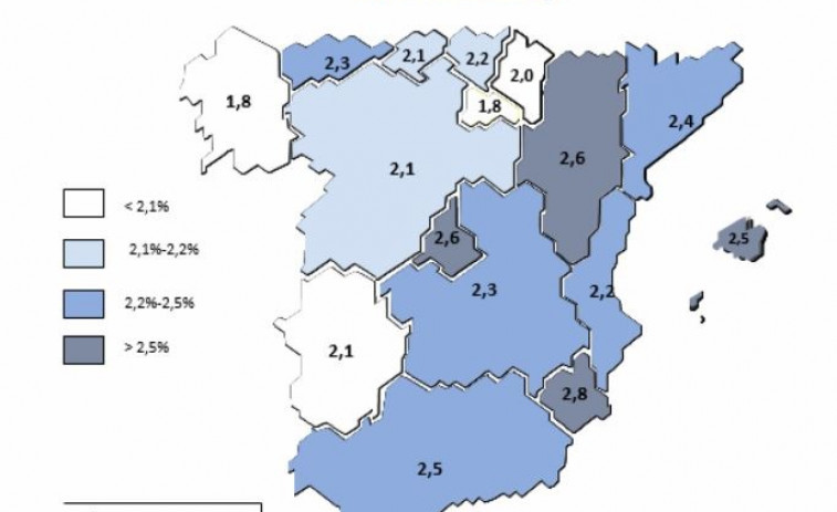 Galicia, última en previsión de crecimiento económico para este año