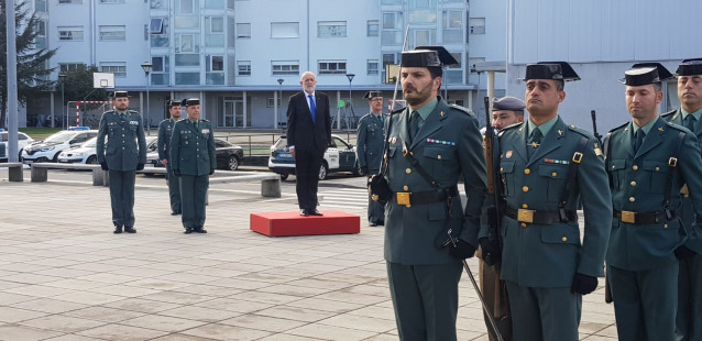 Visita del director general de la Guardia Civil a Pontevedra