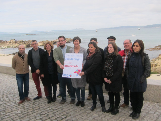 La portavoz nacional del BNG, Ana Pontón, este viernes en Vigo