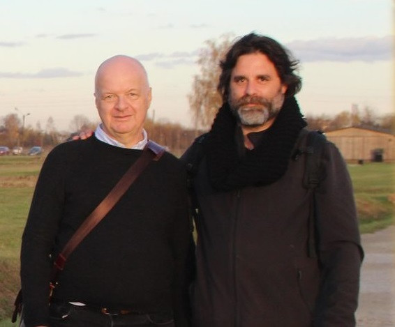 El director Fernando Cortizo con Jan Van Pelt