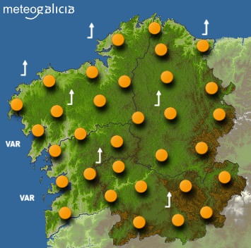 Predicciones para el sábado 16 de febrero en Galicia.