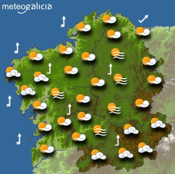 Predicciones meteorológicas para este jueves 21 de febrero en Galicia.